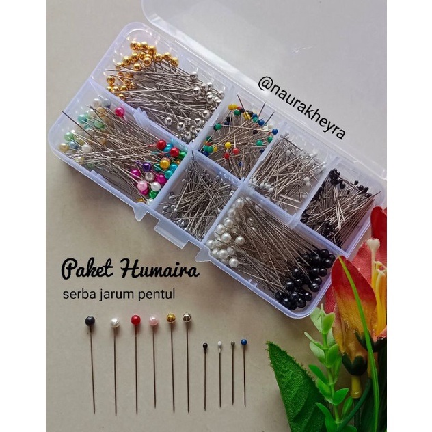 Jual Paket pins hijab Humaira / hijab kit isi serba jarum pentul newey ...