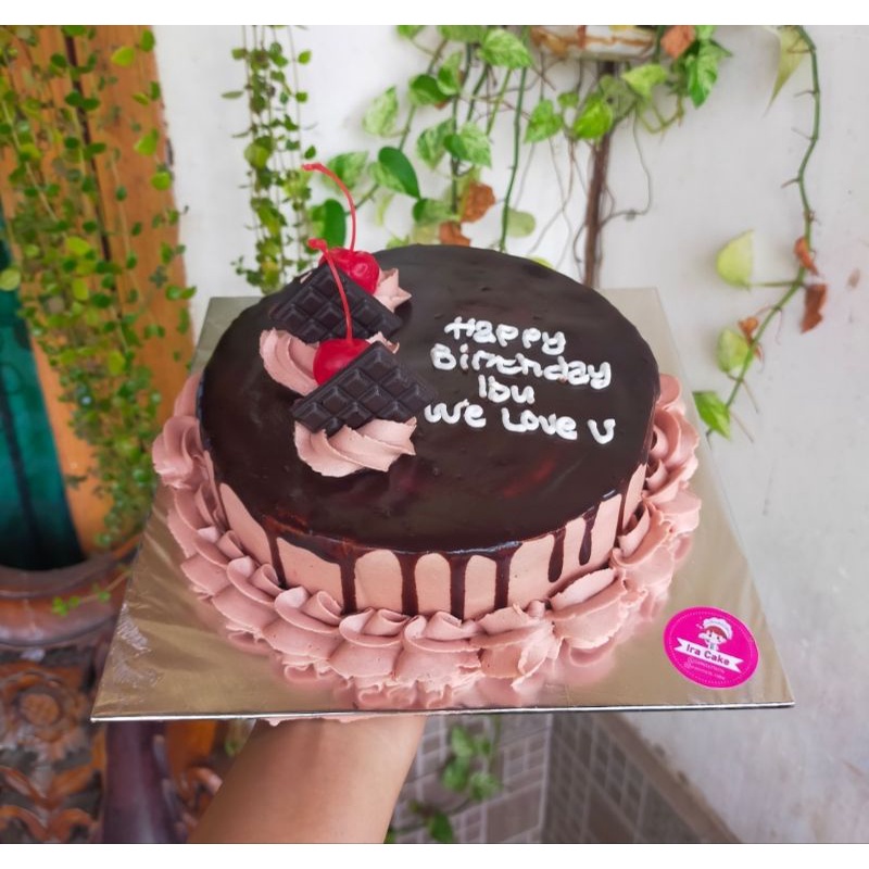 Jual Kue Ulang Tahun Coklat Uk 16cm And 20cm Shopee Indonesia