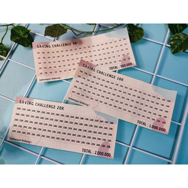 Jual Stiker Tabungan Viral Saving Challenge Sinking Funds Sticker ...