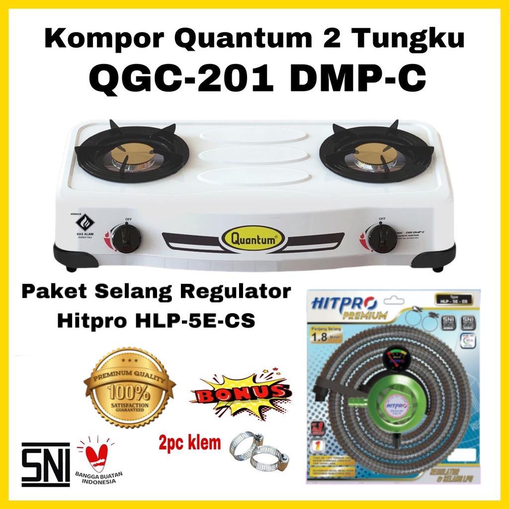 Jual Paket Kompor Gas Quantum 2 Tungku Qgc 201 Dmpc Bonus Regulator