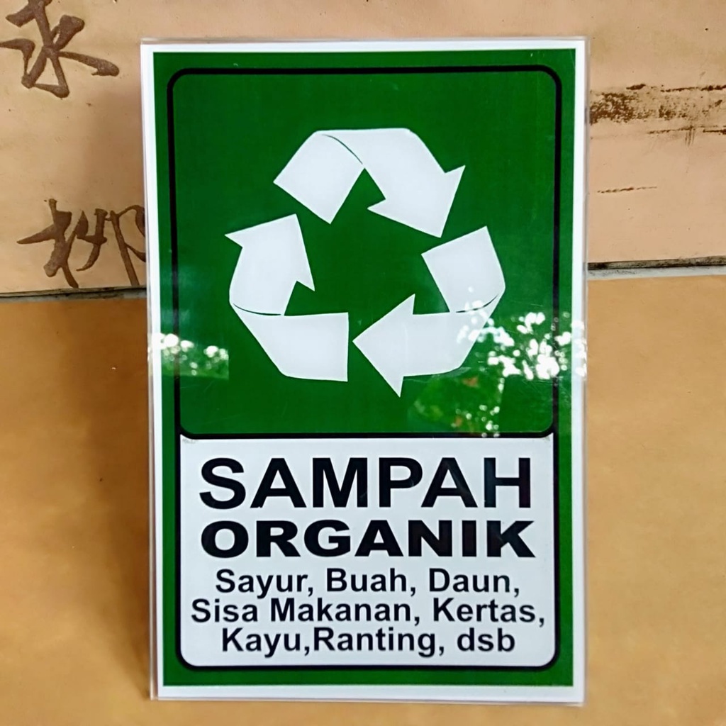 Jual Stiker Dan Akrilik Sampah Organik Shopee Indonesia