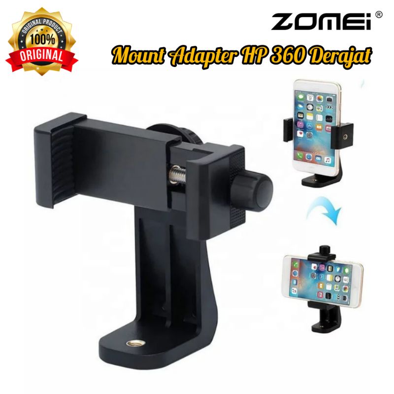 Jual ZOMEI Mount Adapter Phone Holder HP Per 360 Derajat Shopee Indonesia