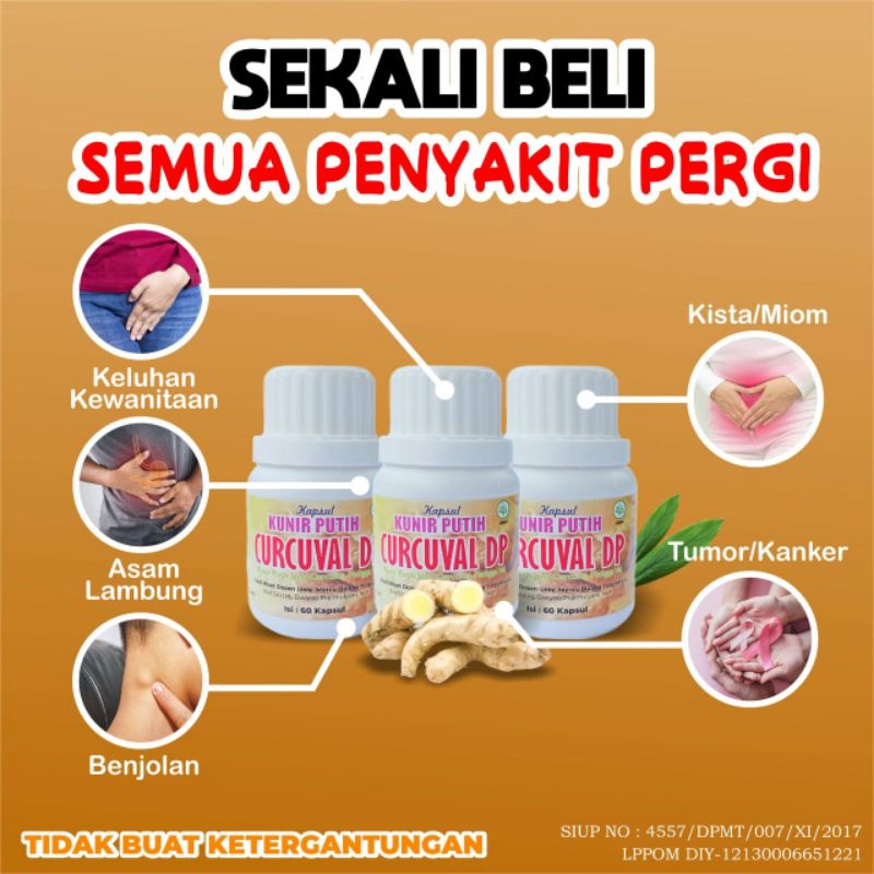 Jual Kapsul Kunyit Putih Kunir Putih Temu Putih Curcuma Herbal Berbagai Macam Penyakit Asli Bpom 8898