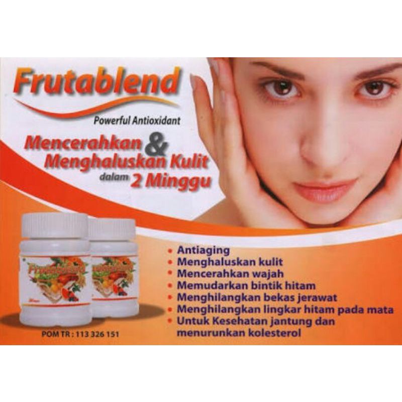 Jual FRUTABLEND HWI produk herbal kesehatan kulit BPOM Shopee Indonesia