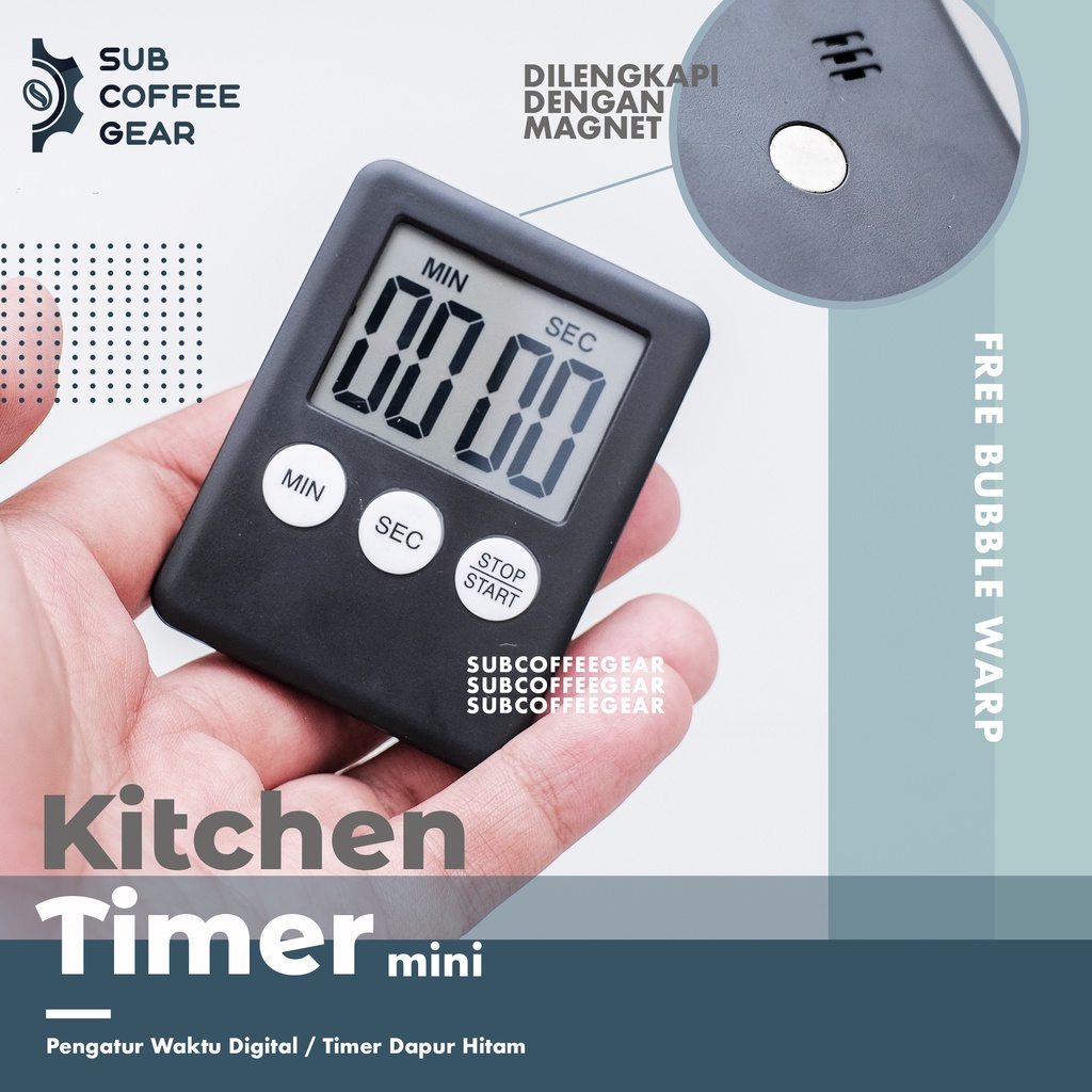 Jual TIMER DAPUR TIMER MASAK TIMER BREWING TIMER KOPI TIMER ESPRESSO