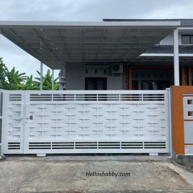 Jual pagar gerbang besi model anyaman | Shopee Indonesia