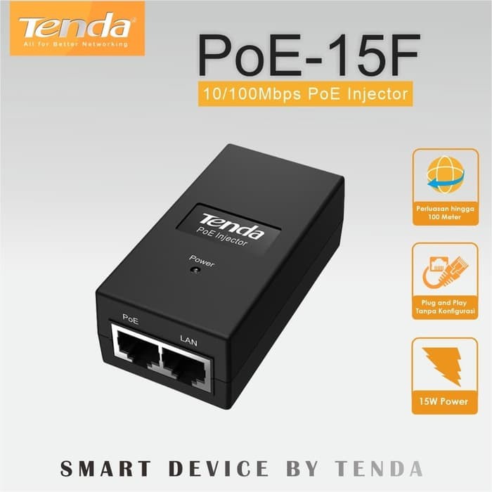 Jual Tenda PoE 15F PoE Injector 15W 48V | Shopee Indonesia