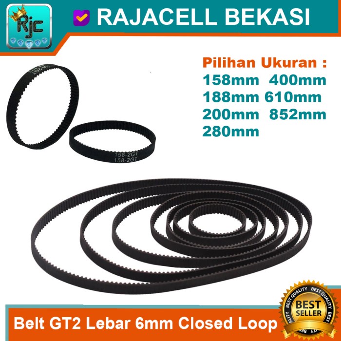 1/2/5PCS GT2 Closed Loop Timing Belt Rubber 860/892/900/930 - View #7