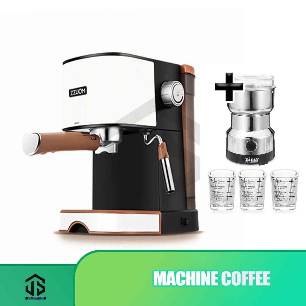 Jual ZZUOM MESIN KOPI MACHINE COFFEE SEMI AUTOMATIC ESPRESSO COFFEE