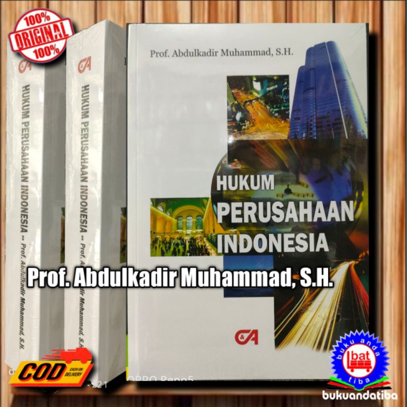 Jual BUKU ORIGINAL - HUKUM PERUSAHAAN INDONESIA - Prof. Abdulkadir ...