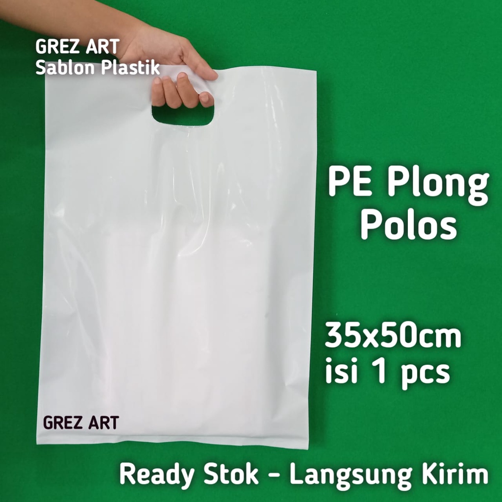 Jual Plastik Pe Plong Polos Tebal 35x50 Per Pcs Shopee Indonesia 1363