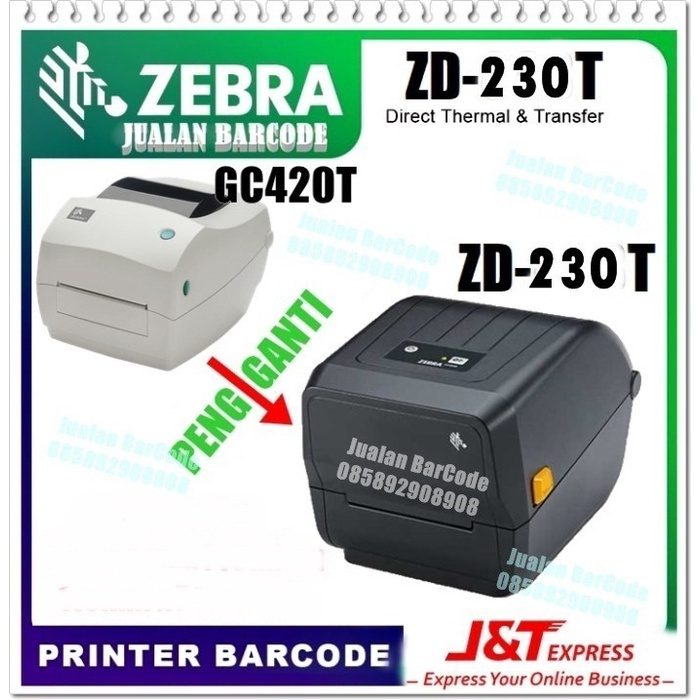 Jual Printer Label Barcode Zebra Zd230 Zd 230 Zd-230 Pengganti Gt820