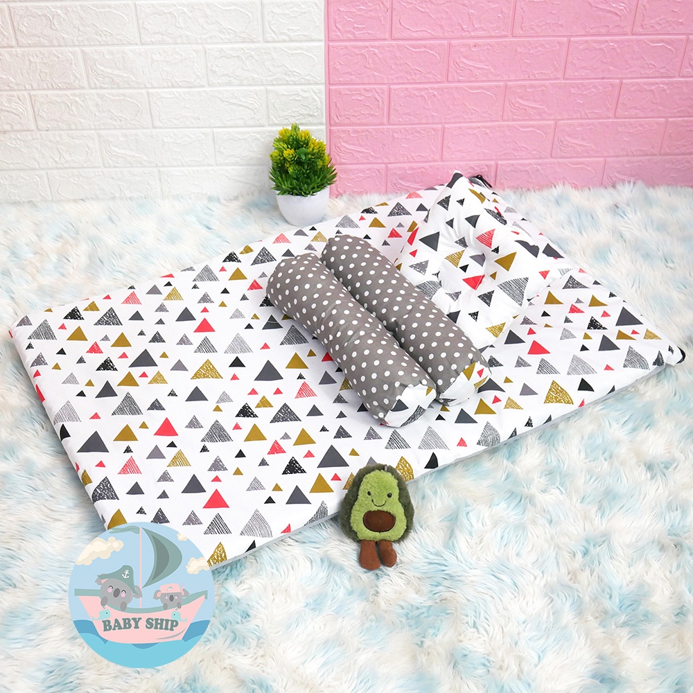 Jual Matras Kasur Bayi Jumbo Set Bantal Guling Bayi Free Tas Mika Merk Babyship Shopee