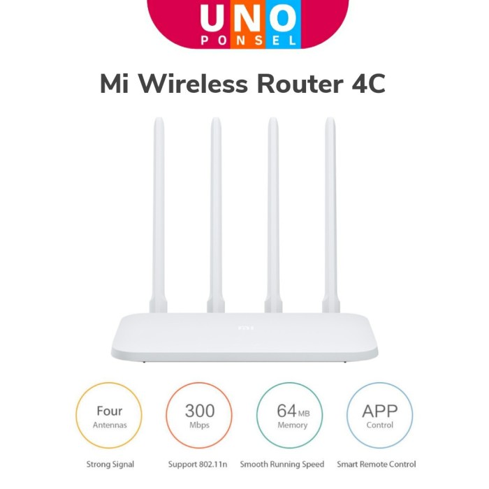 Jual Segera Miliki Xiaomi Mi Router 4C With 4 Anntenas 300Mbps Speed ...