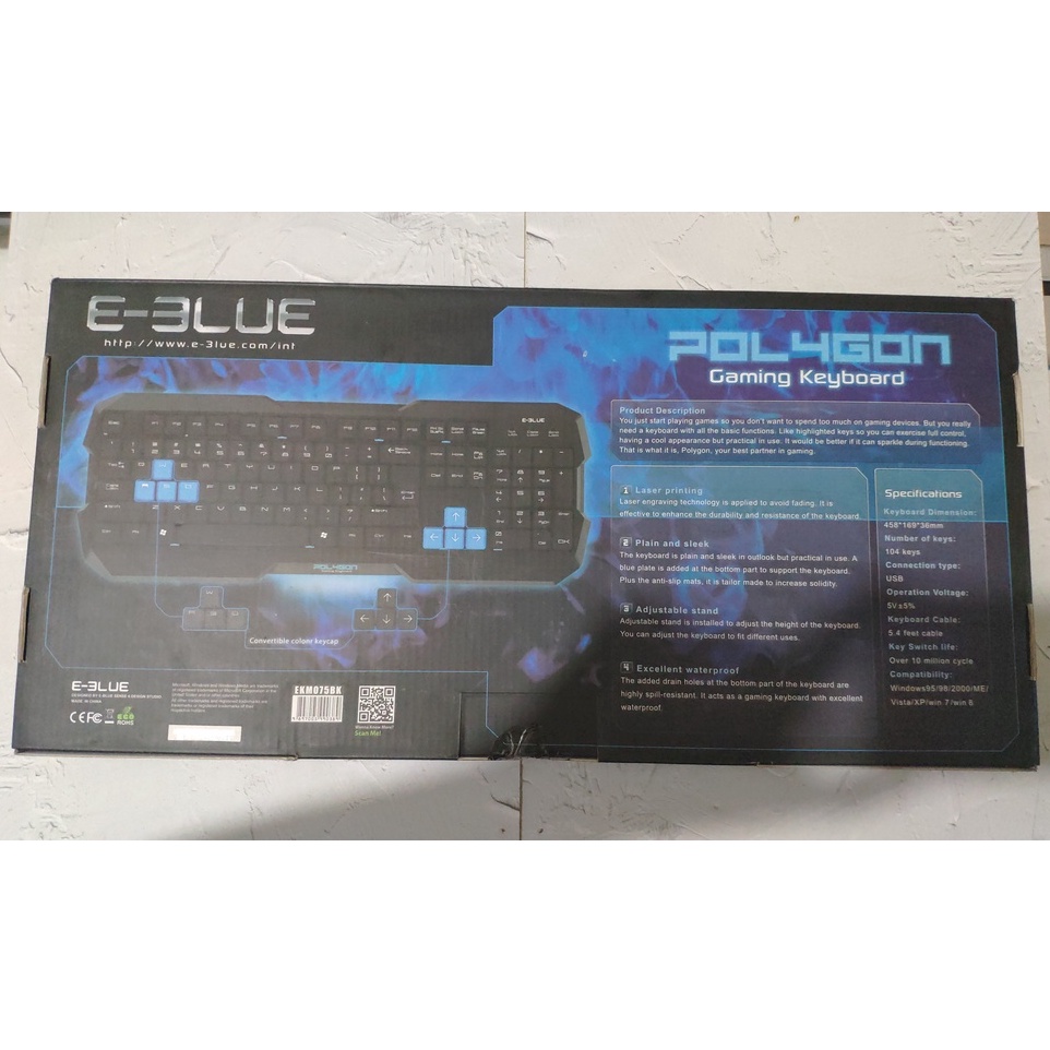 Jual E-Blue Polygon Gaming Keyboard | Shopee Indonesia