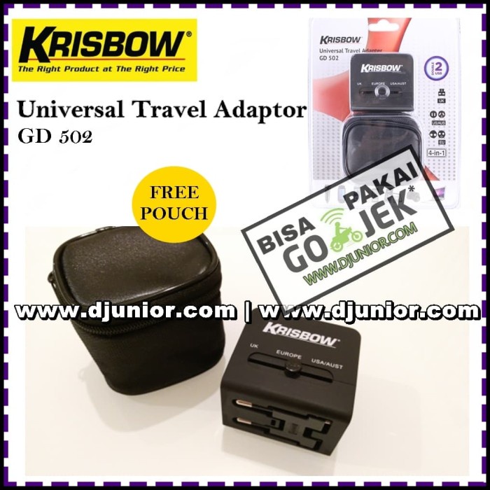 Jual KRISBOW - UNIVERSAL TRAVEL ADAPTOR COLOKAN LISTRIK MULTI ...