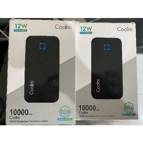 Jual POWERBANK COOLMI 10000MAH WIRELESS FAST CHARGING PORTABLE POCKET
