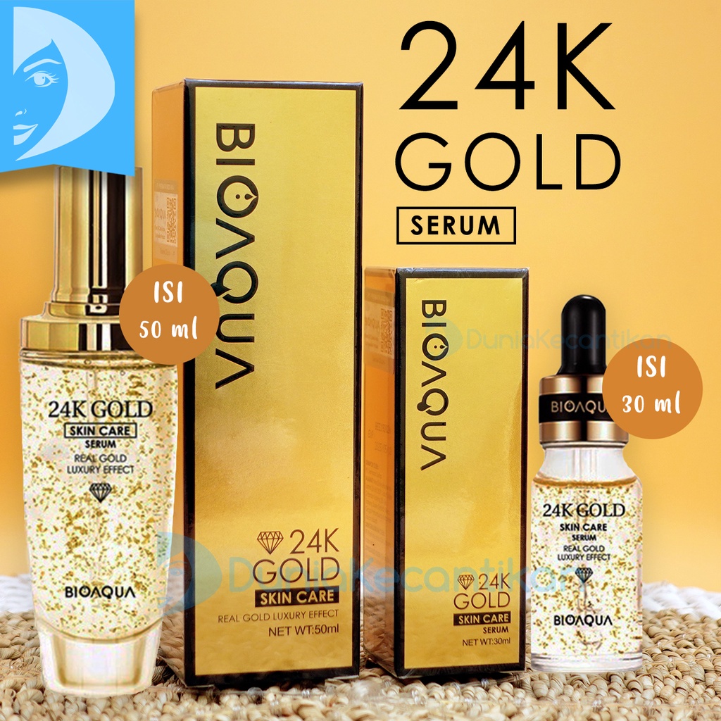 Jual BIOAQUA 24k Gold Skincare Face Serum Anti Aging Whitening ...