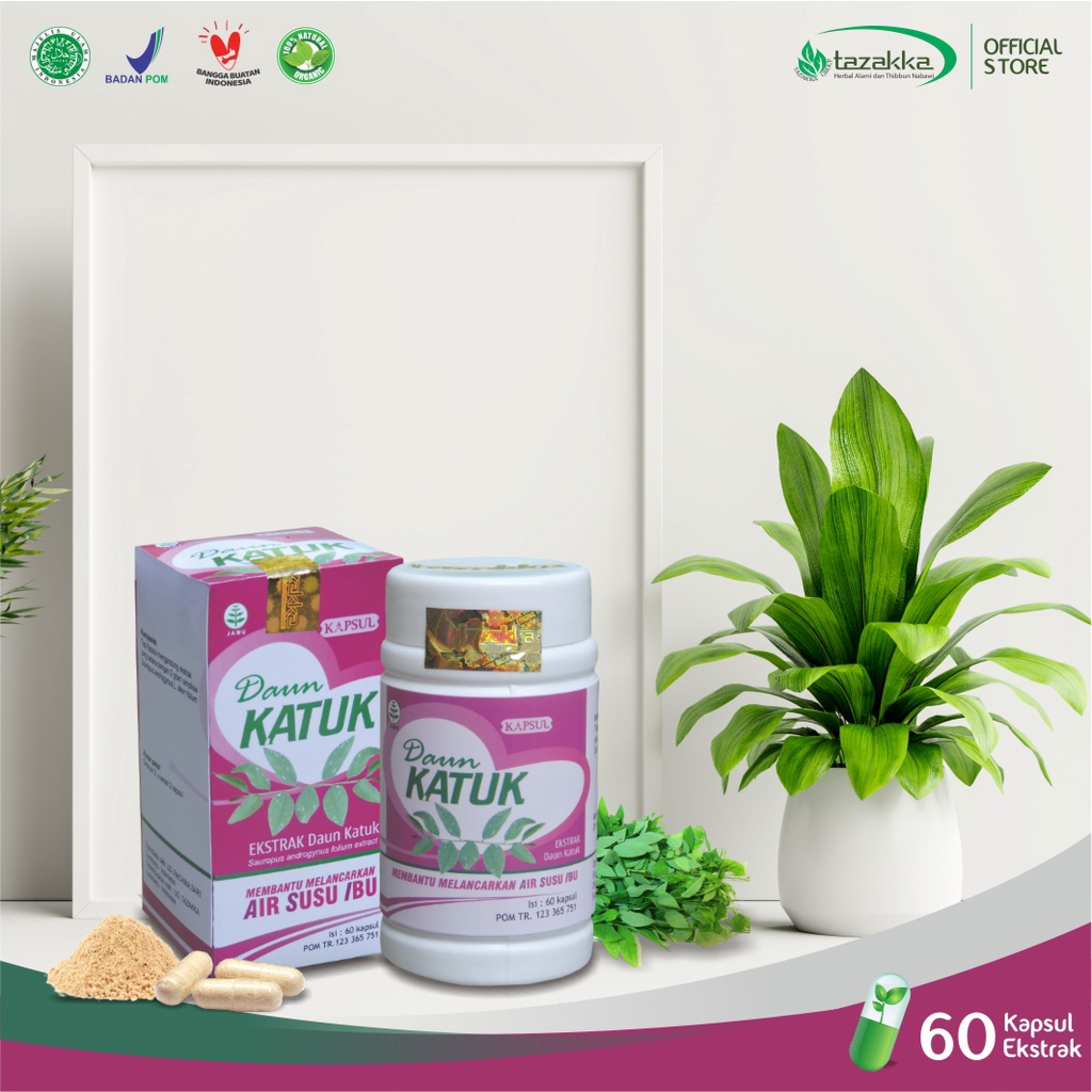 Jual Pelancar Asi Booster Buat Ibu Menyusui Herbal Daun Katuk Tazakka ...