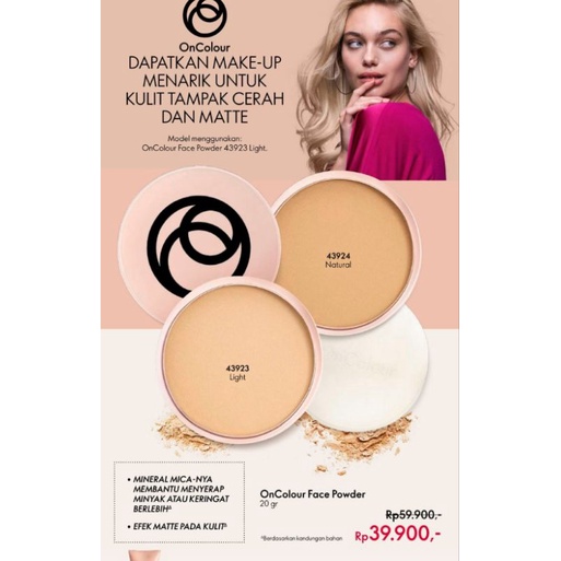 Jual oncolour face powder (natural) Shopee Indonesia