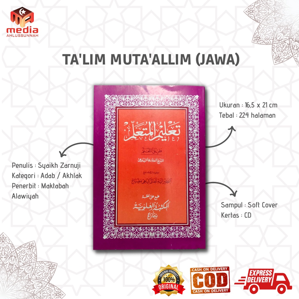 Jual KITAB TA'LIM MUTA'ALLIM JAWA / Talim Mutaalim Terjemah Jawa ...