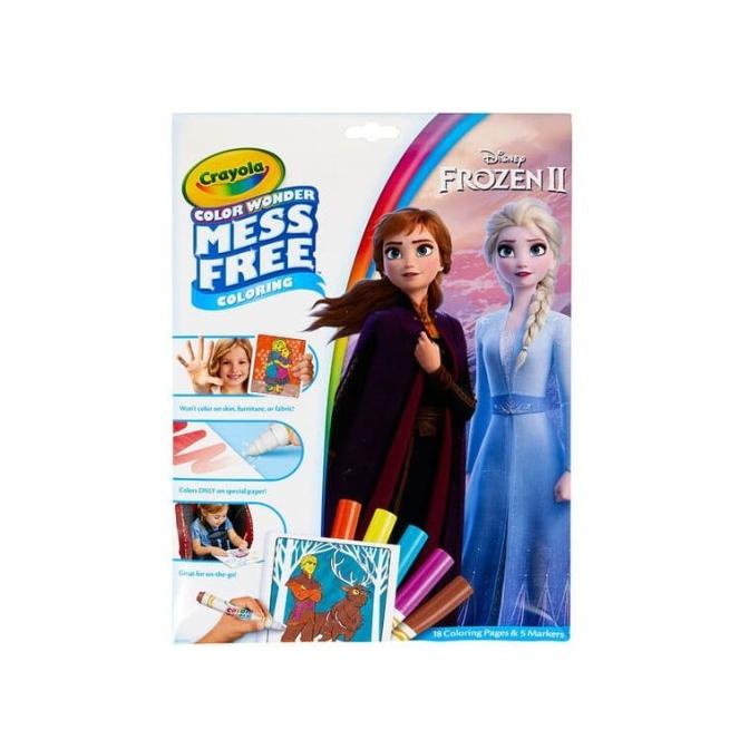 Jual Crayola Color Wonder Mess Free Frozen 2 Coloring Pages & Markers