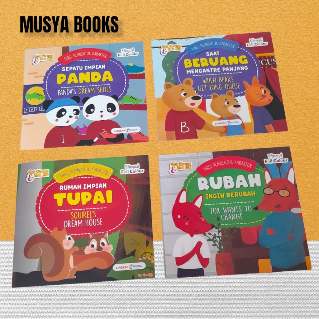 Jual BUKU CERITA ANAK FABEL (PEMBENTUK KARAKTER) FULL COLOUR DAN GAMBAR ...