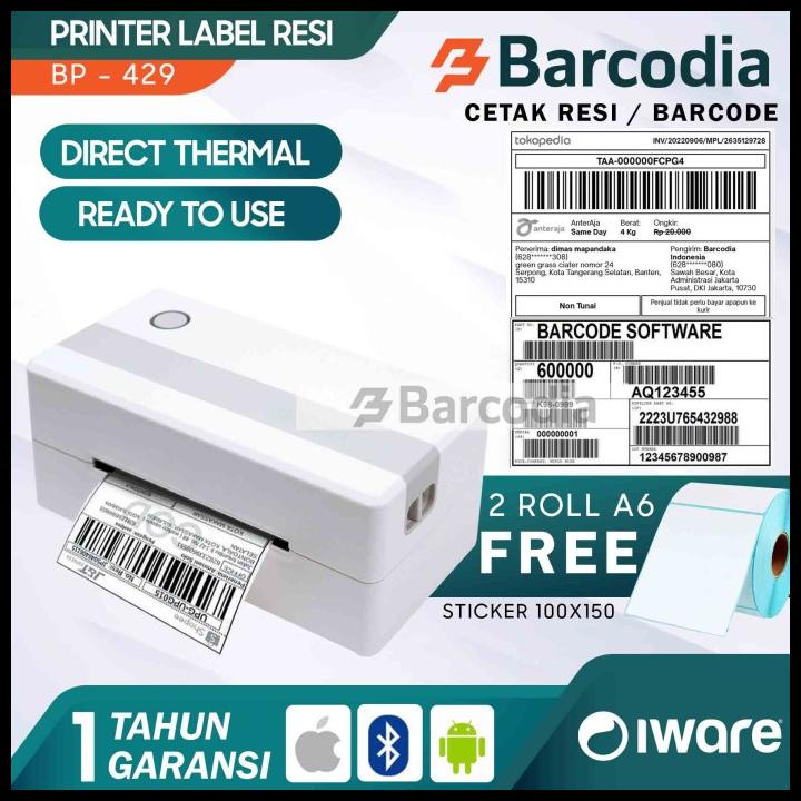 Jual Printer Label Barcode Sticker Bp-428U Direct Thermal 108Mm / A6 ...