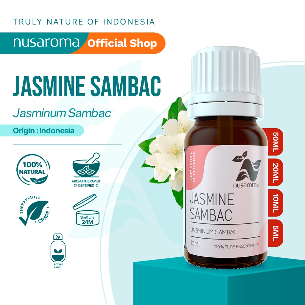 Jual Nusaroma Jasmine Sambac Essential Pure Oil Shopee Indonesia