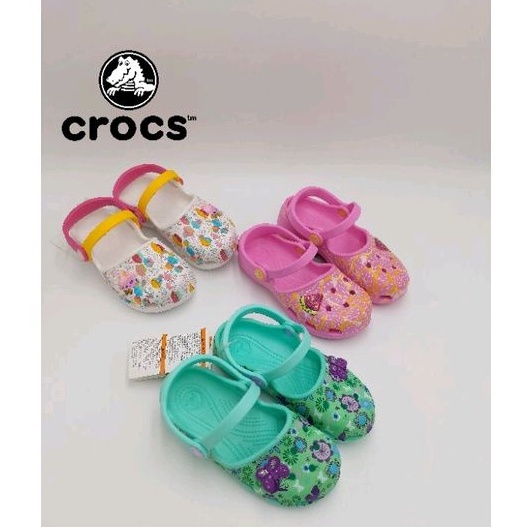 Jual Crocs Karin kid's motif Sandal sepatu anak Crocs karin