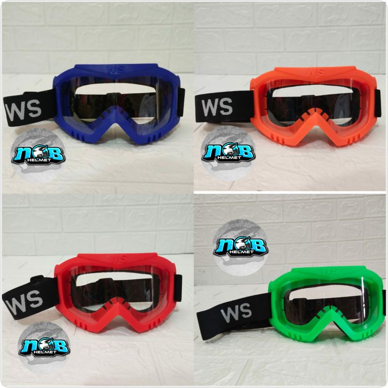 Jual WS Goggle Kaca Mata Moto Cross Trail Original | Shopee Indonesia