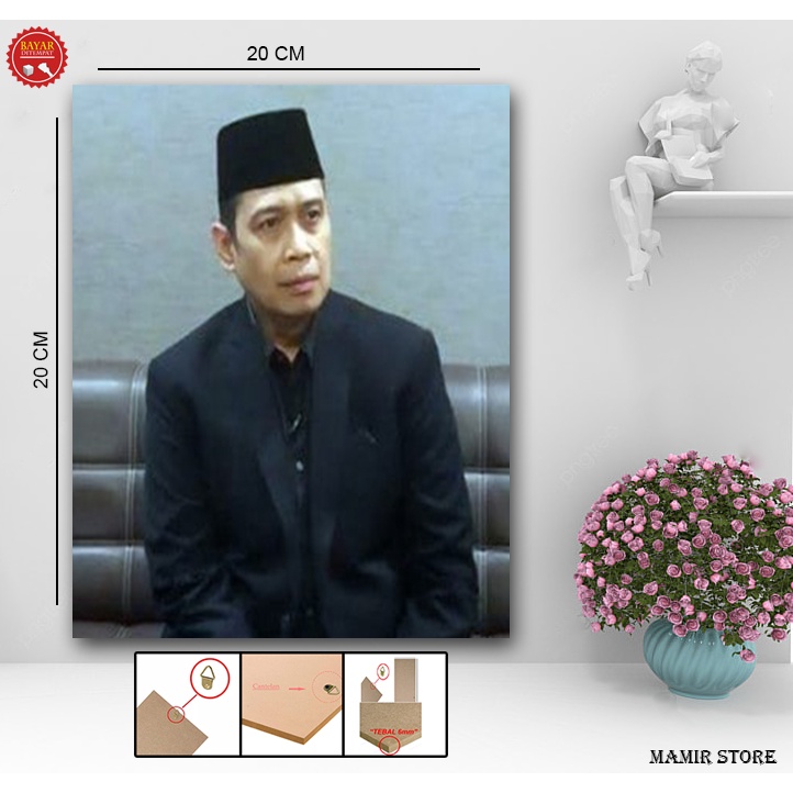 Jual POSTER KAYU WALLDECOR HIASAN DINDING TEMA USTADZ DANU/POSTER FOTO ...