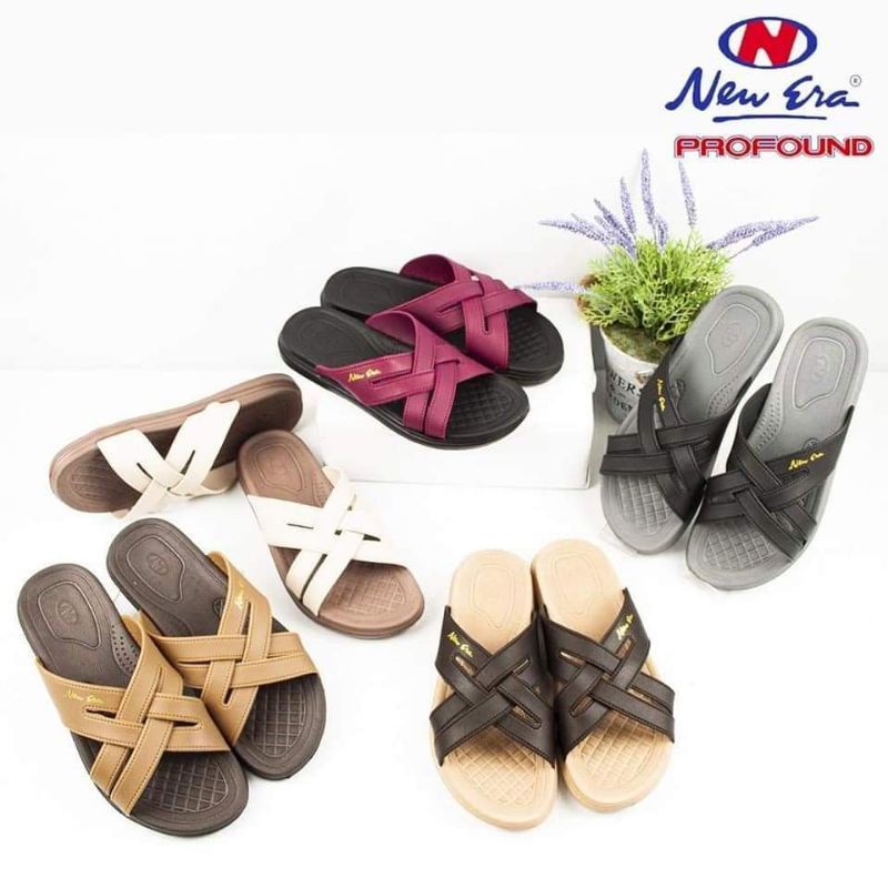 Jual Sandal Selop Wanita Cewek Perempuan Selop Silang Trendy New Era ...