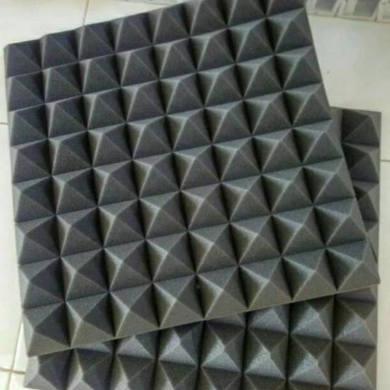 Jual Busa peredam acoustic foam pyramid 50x50x3cm | Shopee Indonesia