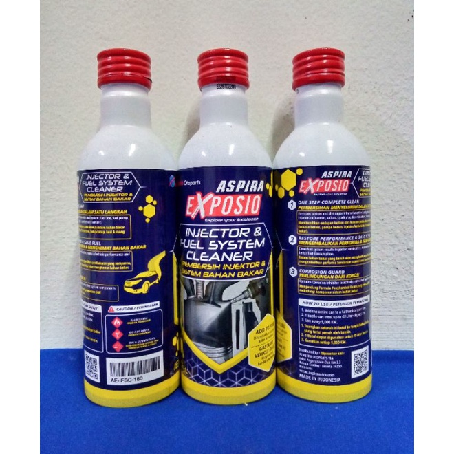 Jual ASPIRA EXPOSIO NJECTOR & FUEL SYSTEM CLEANER 180ml Shopee Indonesia