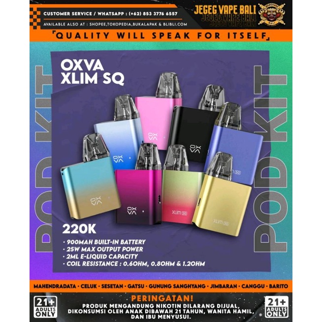 Jual Oxva SQ Pod Kit Authentic | Shopee Indonesia