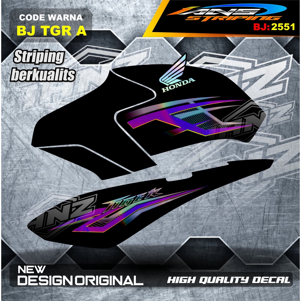 Jual COSTUM STRIPING TIGER REVO VARIASI HOLOGRAM / STRIPING CUSTOM