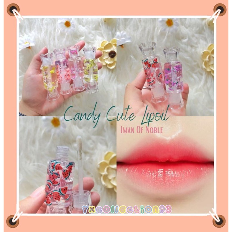 Jual HARGA ECER!!!LIP OIL CUTE FRUIT CANDY IMAN OF NOBLE NO.936D