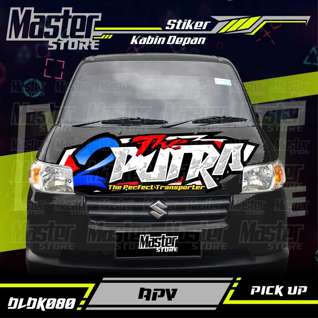 Jual Stiker Decal Kabin Depan 2 PUTRA All Pick Up Pick Up L300, FUTURA ...