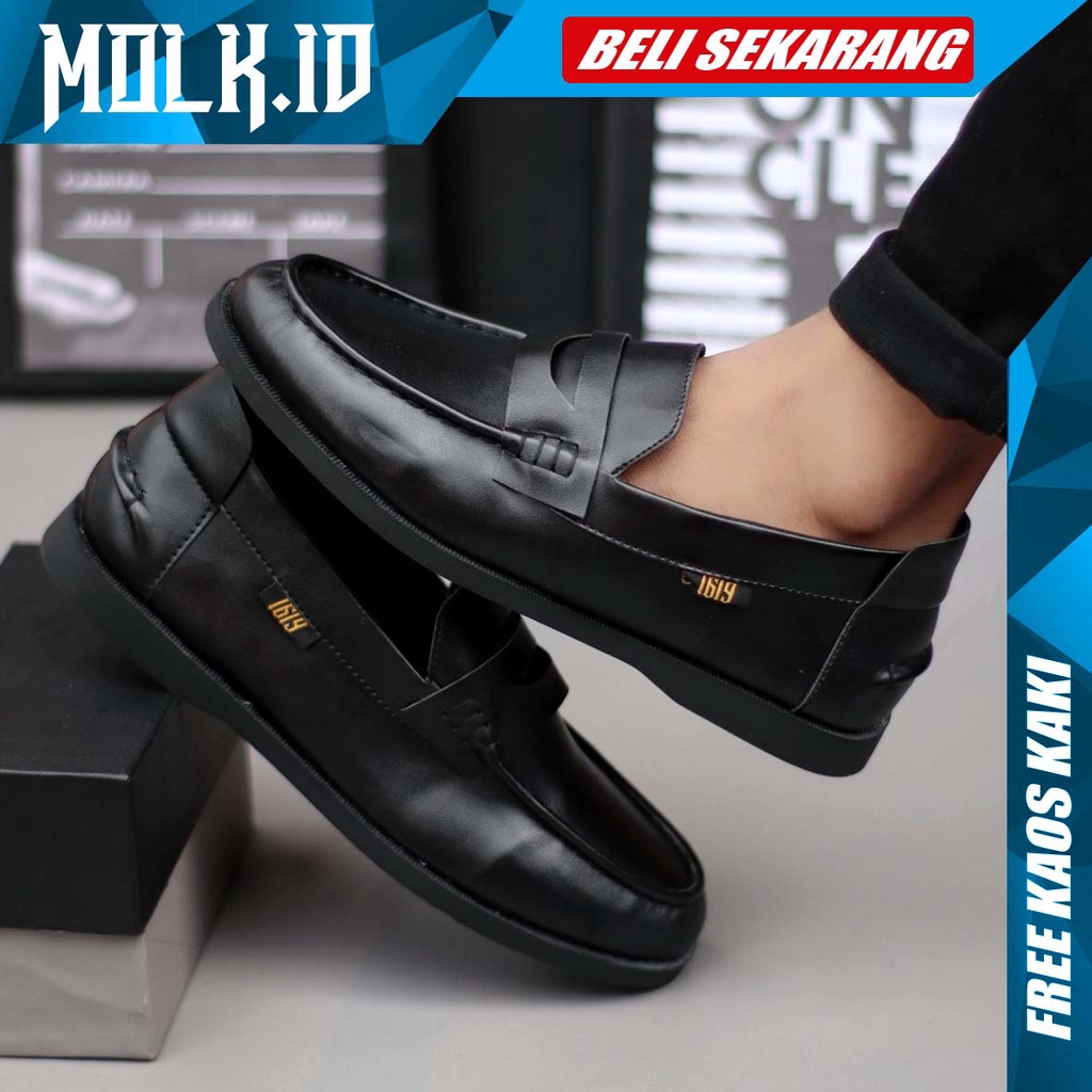 Jual Molk Sepatu Slip On Pria Casual Kulit Sintetik Semi Formal