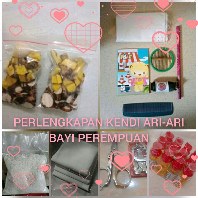Jual perlengkapan bayi baru lahir perempuan isian kendi ari ari anak ...