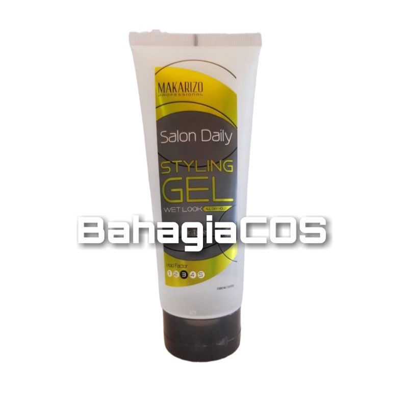 Jual Makarizo Salon Daily Styling Gel Wet Look 200ml Shopee Indonesia