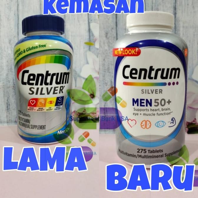 Jual Centrum Silver 50+ Isi 275 Tablets/Centrum Men/Vitamin Pria ...