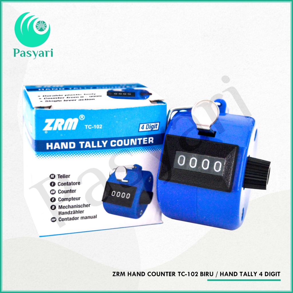 Jual Zrm Hand Counter Tc-102 / Hand Tally 4 Digit ZRMLL51102 | Shopee ...