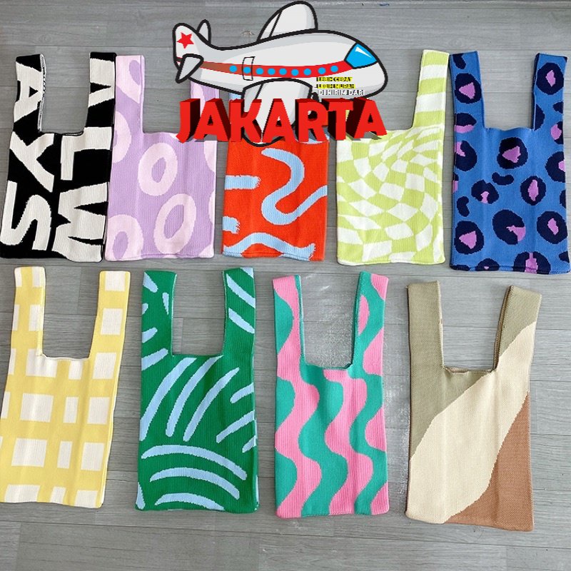 Jual TPM 3150 - BUFFOLLOW Vacay Tote Bag 9 Motif - Tas Bangkok Thailand ...