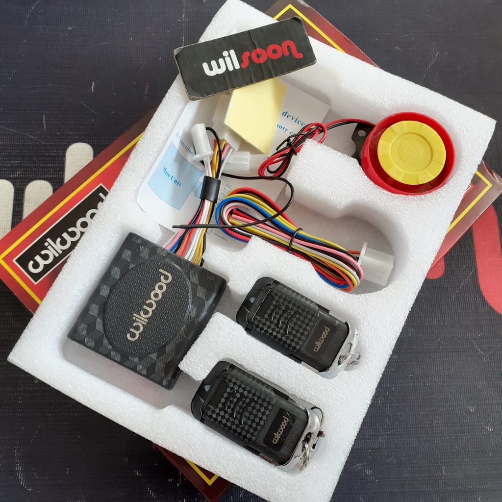 Jual Alarm Motor / Remote Starter Motorcycle Alarm System Willwood Type ...