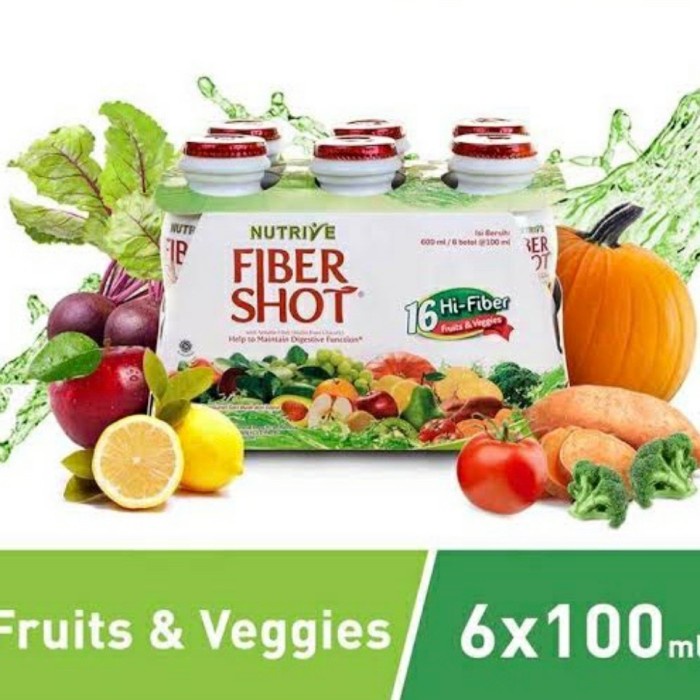 Jual PROMO !! NUTRIVE FIBERSHOT 6 x 100ml MINUMAN TINGGI SERAT FIBER ...