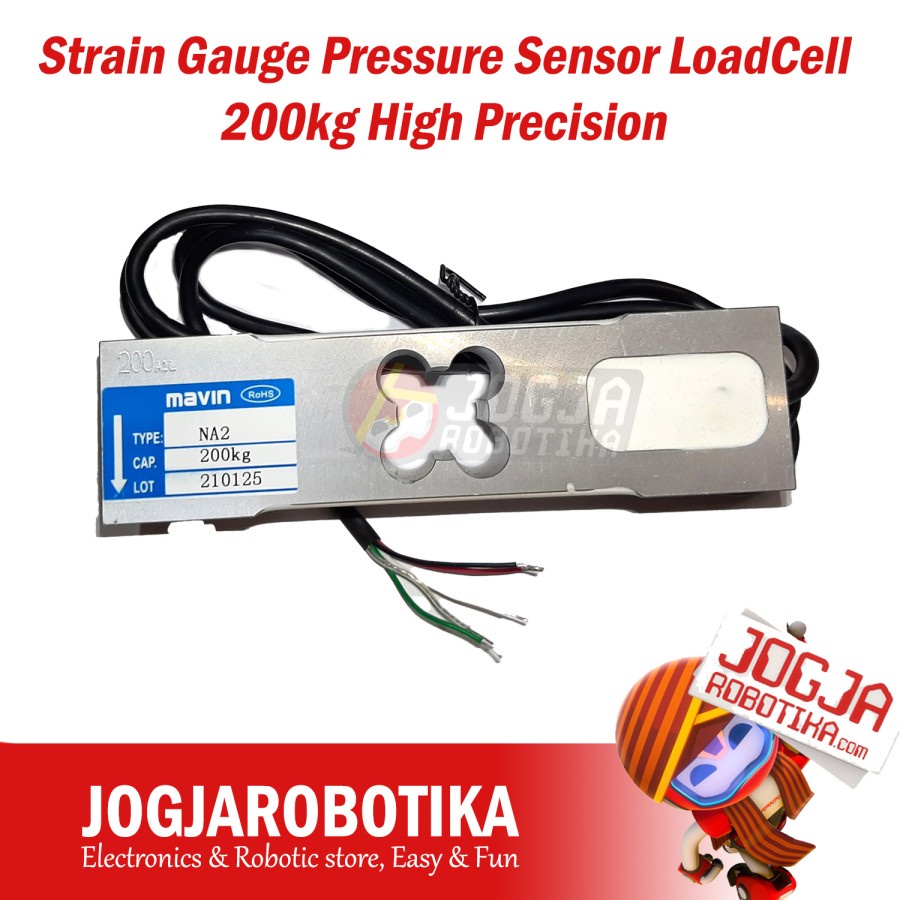 Jual Strain Gauge Pressure Sensor Loadcell Load Cell 200kg High