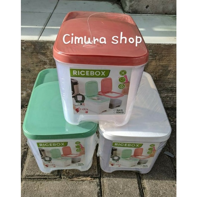 Jual Rice box/rice box 5 kg/rice box citra/tempat beras citra /kotak ...
