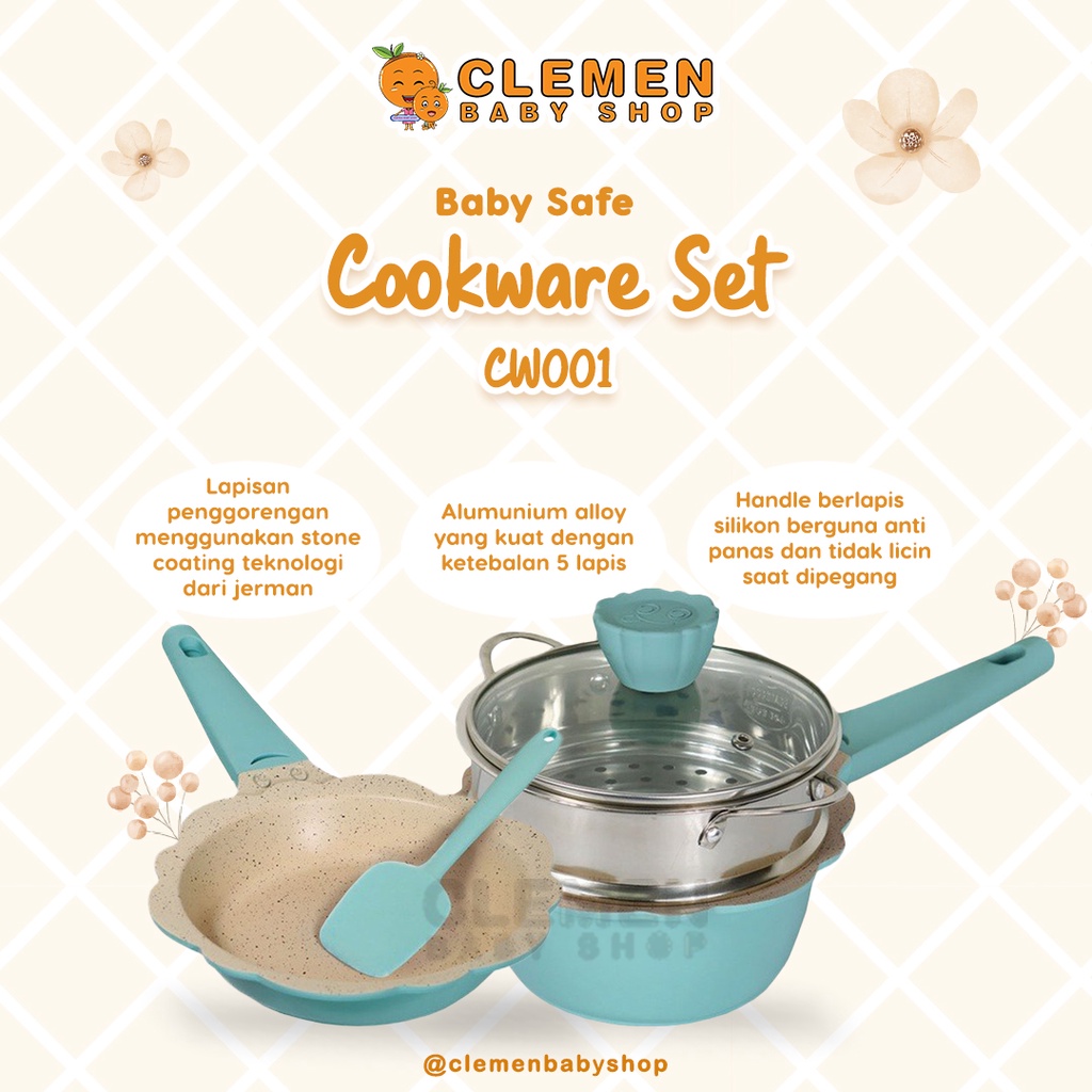 Jual Baby Safe Cookware Set CW001 Shopee Indonesia